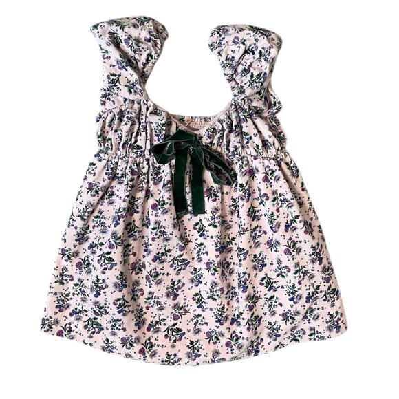 Free People Gaia Printed Tunic Floral Corduroy XS - Picture 5 of 6